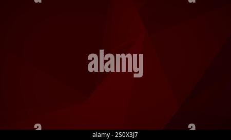 Fond abstrait de triangle géométrique rouge foncé. Fond moderne triangulaire plein format haute résolution avec espace de copie. Banque D'Images