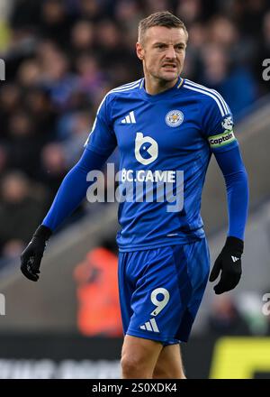 Leicester, Royaume-Uni. 29 décembre 2024. Jamie Vardy de Leicester City lors du match de premier League au King Power Stadium de Leicester. Le crédit photo devrait se lire : Cody Froggatt/Sportimage crédit : Sportimage Ltd/Alamy Live News Banque D'Images