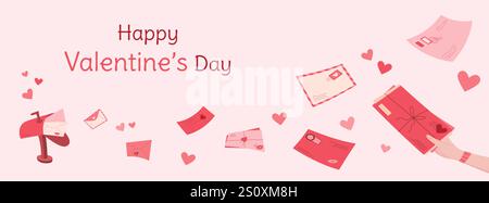 Concept d'enveloppe à la main tendance. Illustration de Vecteur