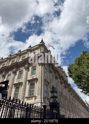 Londres, Royaume-Uni - 29 juin 2023 : le célèbre numéro 10 de Downing Street. Banque D'Images