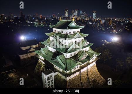 Château de Nagoya dans la ville de Nagoya, préfecture d'Aichi, Japon Banque D'Images