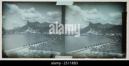 Enseada de Botafogo e Avenida Beira Mar vistos do Morro da Viúva (007CX190-13). Banque D'Images