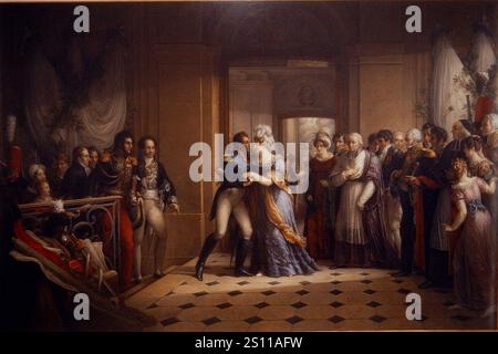 Revue du duc et de la duchesse d’Angoulême. Banque D'Images