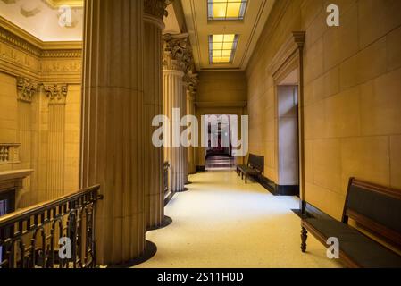 Intérieur de la Bibliothèque d'État de Nouvelle-Galles du Sud, Sydney, Australie Banque D'Images