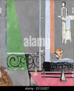 Henri Matisse. (Français, 1869-1954). La leçon de piano. Issy-les-Moulineaux, fin de l'été 1916. Huile sur toile. Banque D'Images