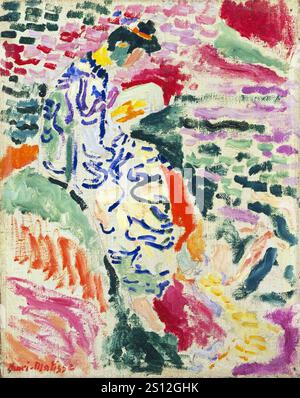 Henri Matisse. (Français, 1869-1954). La Japonaise : femme au bord de l'eau. Collioure, été 1905. Huile et crayon sur toile. Banque D'Images