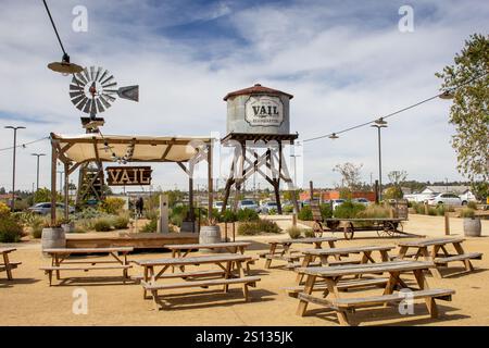 Temecula, Californie, États-Unis - 04-08-2019 : une vue des éléments du quartier général de Vail. Banque D'Images