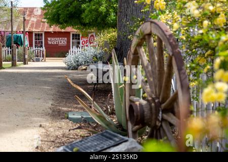 Temecula, Californie, États-Unis - 04-08-2019 : une vue d'un sentier pittoresque dans le quartier général de Vail. Banque D'Images