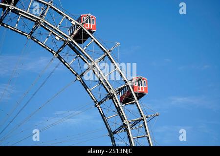 Détail de Wiener Riesenrad, Vienne, Autriche Banque D'Images