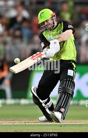 Sydney, Australie. 30 décembre 2024. David Warner des Sydney Thunder Bats lors du match de Big Bash League entre Sydney Thunder et Melbourne Renegades au stade ENGIE. Le Sydney Thunder remporte son match de Big Bash League contre les Melbourne Renegades au stade ENGIE par 8 courses. Sydney Thunder : 156/4 (20 overs), Melbourne Renegades 148/8 (20 overs). (Photo de Ayush Kumar/SOPA images/SIPA USA) crédit : SIPA USA/Alamy Live News Banque D'Images