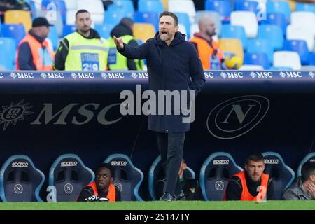 Naples, Italie. 29 décembre 2024. Eusebio Di Francesco entraîneur-chef du Venezia FC lors du match de Serie A entre le SSC Napoli et le Venezia FC au Stadio Diego Banque D'Images