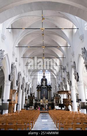 Intérieur de l'église Saint Jean Baptiste dans le 'Groot Begijnhof' à Louvain, Belgique Banque D'Images