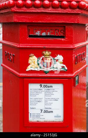 Boîte aux lettres pilier Penfold, Monmouth, pays de Galles, Royaume-Uni Banque D'Images