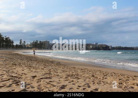 Soirée tranquille à Bondi Beach à Sydney Banque D'Images