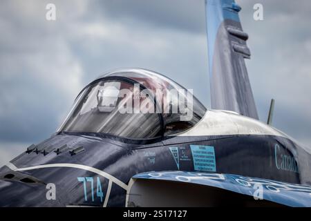 Aviation royale du Canada - McDonnell Douglas F-18 Hornet, exposé statique au Royal International Air Tattoo 2024. Banque D'Images