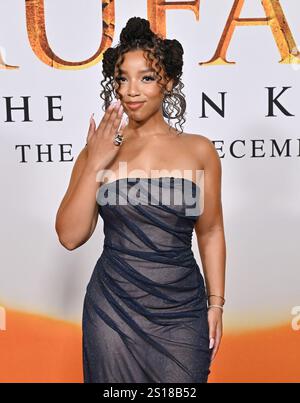 Hollywood, États-Unis. 09th Dec, 2024. Chloe Bailey arrivée à la première de « Mufasa : The Lion King » Los Angeles au Dolby Theatre le 9 décembre 2024 à Hollywood, CA. © Lisa OConnor/AFF-USA.com crédit : AFF/Alamy Live News Banque D'Images