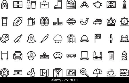 Collection d'icônes vectorielles de haute qualité avec contour modifiable. Idéal pour les projets professionnels et créatifs. Illustration de Vecteur