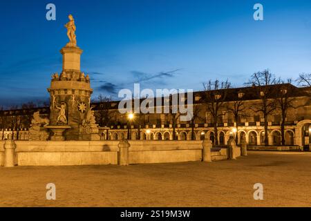 Aranjuez dans la nuit, Espagne Banque D'Images