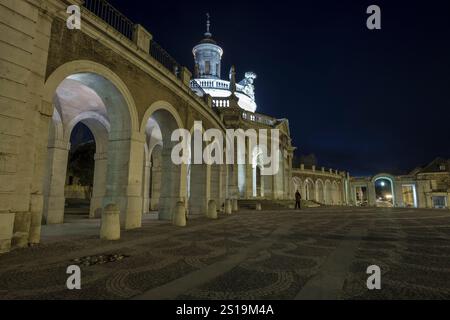 Aranjuez dans la nuit, Espagne Banque D'Images