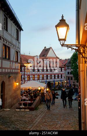 /Allemagne, Bavière, Franconie, Nuremberg, vieille ville, place Platz am Tiergärtnertor Banque D'Images