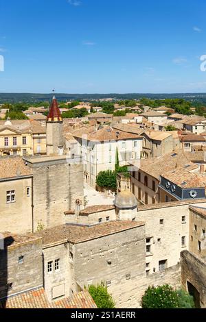 France, Gard, pays d'Uzege, Uzès, château du duc appelé la Duche d'Uzès Banque D'Images