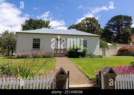 Le site historique de la prison pénitentiaire de Port Arthur et la maison connue sous le nom de Accountants House, construit pour le bureau de la charge de course Commissarat, Tasmanie, Australie Banque D'Images