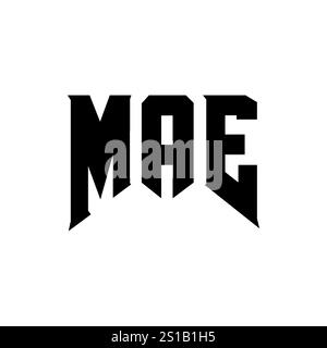 Conception de logo de lettre MAE pour la société de technologie. Combinaison de couleurs noir et blanc de conception de logo MAE. Logo MAE, vecteur MAE, conception MAE, icône MAE, MAE alph Illustration de Vecteur