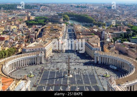 Horizon de Rome au Vatican, Rome, Italie. Banque D'Images