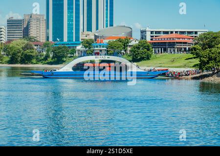 Photo du FERRY MAGOGONI Fish Markert et Dar es Salaam Port situé dans la ville de Dar es Salaam Tanzanie Banque D'Images