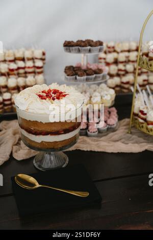 variété de desserts sur une table Banque D'Images