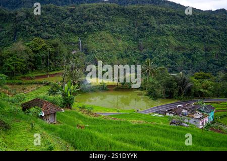 La belle de naringgul sud cianjur ouest Java indonésien Banque D'Images