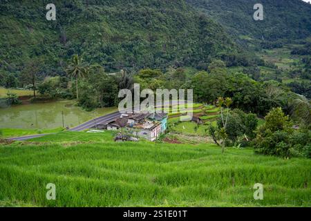 La belle de naringgul sud cianjur ouest Java indonésien Banque D'Images