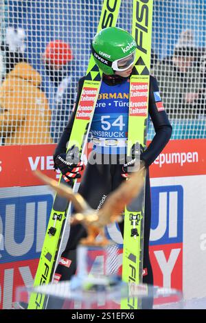 Innsbruck, Autriche. 03 janvier 2025. INNSBRUCK, AUTRICHE - 3 JANVIER : Maximilian Ortner d'Autriche lors de la qualification de la Coupe du monde de saut à ski FIS quatre collines hommes Innsbruck à le 3 janvier 2025 à Innsbruck, Autriche.250103 SEPA 24 126 - 20250103 PD3894 crédit : APA-PictureDesk/Alamy Live News Banque D'Images