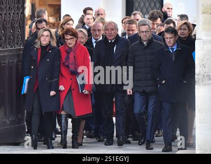 France, Paris, 2025-01-03. Premier conseil des ministres. Photographie de Francois Pauletto. Banque D'Images