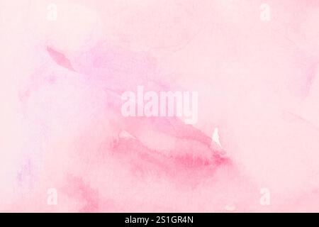 Pêche, rose clair avec des rayures dorées aquarelle, encre, texture arrière abstraite. Espace de copie pour bannière, affiche, toile de fond pour le texte, textures design art Banque D'Images