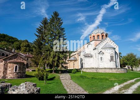 Le monastère de Studenica, Serbie Banque D'Images