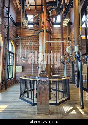 Un alambic à Angels Envy Distillery, Louisville, Kentucky Banque D'Images