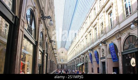 Galeries royales Saint-Hubert à Bruxelles, Belgique Banque D'Images
