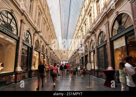 Galeries royales Saint-Hubert à Bruxelles, Belgique Banque D'Images