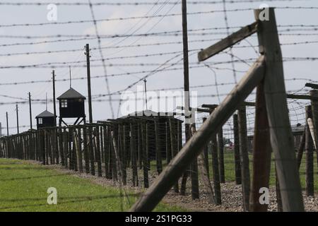 Lublin, Pologne. 3 août 2024. La zone de l'ancien camp de concentration de Lublin (Majdanek). L'ancien camp de concentration nazi allemand KL Lublin (Majdanek) et camp de prisonniers de guerre opérant dans les années 1941-1944. (Crédit image : © Damian Klamka/ZUMA Press Wire) USAGE ÉDITORIAL SEULEMENT! Non destiné à UN USAGE commercial ! Banque D'Images