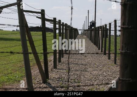 Lublin, Pologne. 3 août 2024. La zone de l'ancien camp de concentration de Lublin (Majdanek). L'ancien camp de concentration nazi allemand KL Lublin (Majdanek) et camp de prisonniers de guerre opérant dans les années 1941-1944. (Crédit image : © Damian Klamka/ZUMA Press Wire) USAGE ÉDITORIAL SEULEMENT! Non destiné à UN USAGE commercial ! Banque D'Images