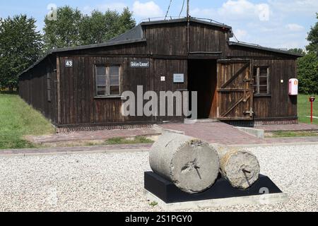 Lublin, Pologne. 3 août 2024. La zone de l'ancien camp de concentration de Lublin (Majdanek). L'ancien camp de concentration nazi allemand KL Lublin (Majdanek) et camp de prisonniers de guerre opérant dans les années 1941-1944. (Crédit image : © Damian Klamka/ZUMA Press Wire) USAGE ÉDITORIAL SEULEMENT! Non destiné à UN USAGE commercial ! Banque D'Images