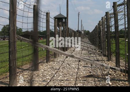 Lublin, Pologne. 3 août 2024. La zone de l'ancien camp de concentration de Lublin (Majdanek). L'ancien camp de concentration nazi allemand KL Lublin (Majdanek) et camp de prisonniers de guerre opérant dans les années 1941-1944. (Crédit image : © Damian Klamka/ZUMA Press Wire) USAGE ÉDITORIAL SEULEMENT! Non destiné à UN USAGE commercial ! Banque D'Images