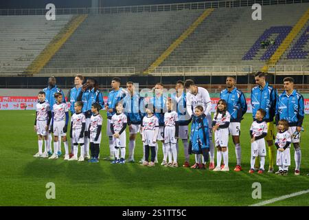 Firenze, Toscana, ITALIE. 4 janvier 2025. Pendant le match de football du 04/01/2025, valable pour le championnat italien Serie A - 2024/25 à Florence au Stadio Artemio franchi entre AC Fiorentina vs SSC Napoli. Sur la photo : napoli (crédit image : © Fabio Sasso/ZUMA Press Wire) USAGE ÉDITORIAL SEULEMENT! Non destiné à UN USAGE commercial ! Banque D'Images