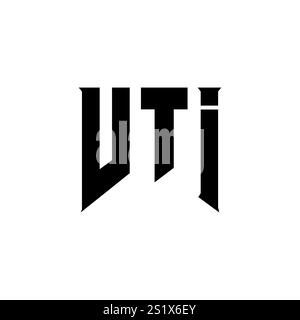 Conception de logo de lettre VTI pour la société de technologie. Logo VTI combinaison de couleurs noir et blanc. Logo VTI, vecteur VTI, conception VTI, icône VTI, VTI alph Illustration de Vecteur