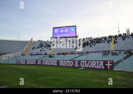 4 janvier 2025, stade Artemio franchi, Florence, Italie ; Serie A Enilive Football match ; Fiorentina contre Napoli ; Une vue générale du stade Artemio FR Banque D'Images