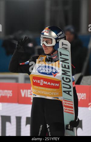 Bischofshofen, Autriche. 05 janvier 2025. BISCHOFSHOFEN, AUTRICHE - 5 JANVIER : Daniel Tschofenig d'Autriche lors de la qualification de la Coupe du monde de saut à ski FIS quatre collines hommes Bischofshofen à le 5 janvier 2025 à Bischofshofen, Autriche.250105 SEPA 24 075 - 20250105 PD6279 crédit : APA-PictureDesk/Alamy Live News Banque D'Images