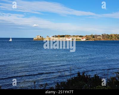 Vue de Old Fort Niagara à Youngstown New York États-Unis depuis Niagara-on-the-Lake, Ontario, Canada Banque D'Images