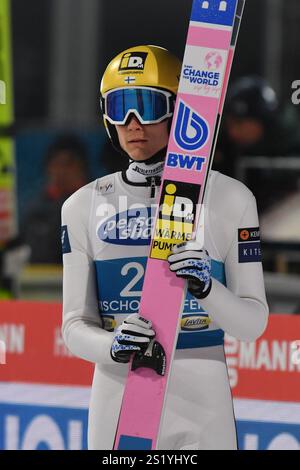 Bischofshofen, Autriche. 05 janvier 2025. BISCHOFSHOFEN, AUTRICHE - 5 JANVIER : Antti Aalto de Finlande lors de la qualification de la Coupe du monde de saut à ski FIS quatre collines hommes Bischofshofen à le 5 janvier 2025 à Bischofshofen, Autriche.250105 SEPA 24 109 - 20250105 PD6485 crédit : APA-PictureDesk/Alamy Live News Banque D'Images