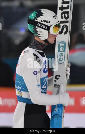 Bischofshofen, Autriche. 05 janvier 2025. BISCHOFSHOFEN, AUTRICHE - 5 JANVIER : Lovro Kos de Slovénie lors de la qualification de la Coupe du monde de saut à ski FIS quatre collines hommes Bischofshofen à le 5 janvier 2025 à Bischofshofen, Autriche.250105 SEPA 24 106 - 20250105 PD6498 crédit : APA-PictureDesk/Alamy Live News Banque D'Images